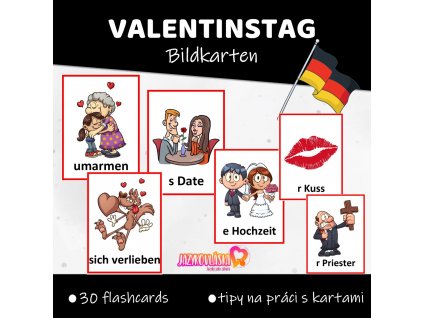 valentinstag bildkarten nemecke vyukove karty