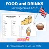 food and drinks scavenger hunt easy pdf