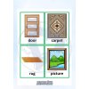 house and furniture flashcards set anglictina