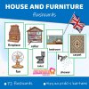 house and furniture flashcards
