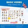 Basic verbs bingo, domino, hra