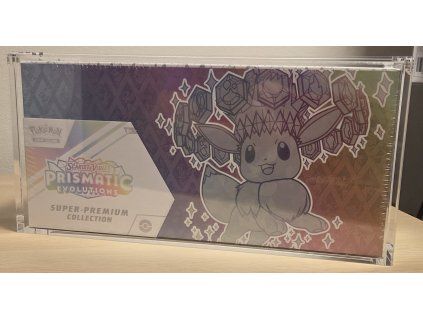 Akrylový box na Pokémon Prismatic Evolutions SPC