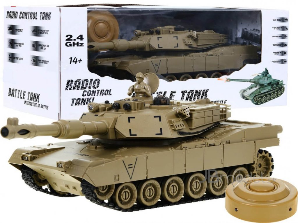 RC tank Abrams M1 1:28 2.4 GHZ infra