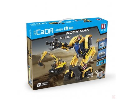 RC stavebnica Robot/bager 2v1 CADA C51026W RTR 1:1