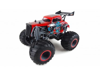 RC auto CRAZY HOTROD MONSTER RTR 1:16 červená