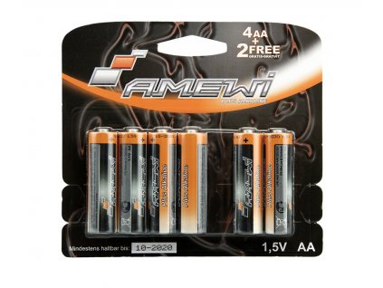 Alkalické batérie 1,5v AA (cena za 6ks)