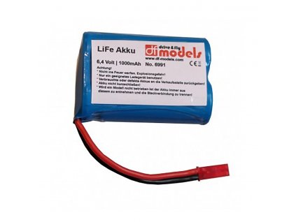 LiFe AKU 6,4v 1000mAh - akumulátor pre TruckFighter3 a StormFighter3