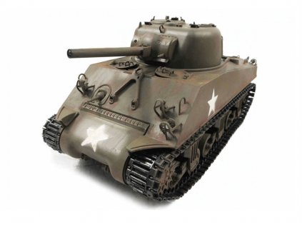 RC tank M4A3 Sherman Metal Army zelená RTR, TRUE Sound, 2.4GHz - proporcionálne riadenie