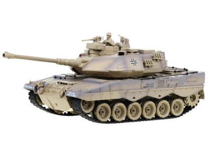 RC tank Leopard II pieskový 1:18