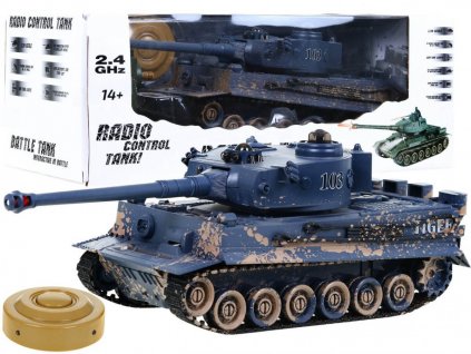 RC tank TIGER kamufláž 1:28 2.4 GHZ infra