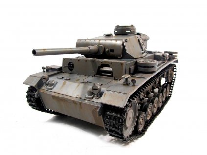 RC tank Panzer III Metal lakovaný 1:16 RTR TRUE Sound