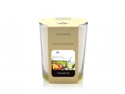 jcandles votive color v krabicce fruity green tea
