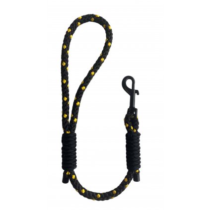 Poutkové vodítko pro psy - černo-modré - lano - 55cm - JDEME VENČIT.cz