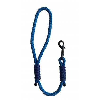 Poutkové vodítko pro psy - modré - lano - 55cm - JDEME VENČIT.cz