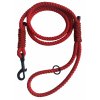 Červené klasické vodítko pro psy - vodítko pro psy, lanové vodítko, dlouhé vodítko 1.3 - 2m, vodítko pro malé, střední a velké psy, vodítko z horolezeckého lana