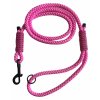 Růžové klasické vodítko pro psy - vodítko pro psy, lanové vodítko, dlouhé vodítko 1.3 - 2m, vodítko pro malé, střední a velké psy, vodítko z horolezeckého lana