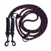 Černo-červené přepínací vodítko pro psy 275cm / lano 8mm a 10mm