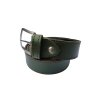Zelený opaek, opasek z hovězí kůže, kožený opasek, opasek unisex