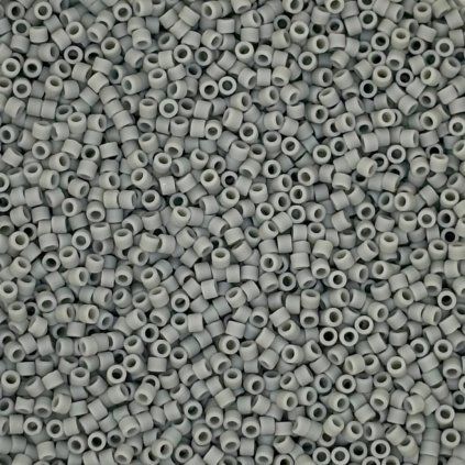 Miyuki Delica 11/0 Opaque Grey Matted DB0761
