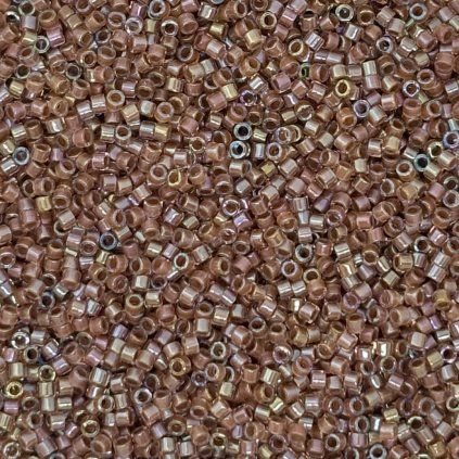 Miyuki Delica 11/0 Cocoa Lined Crystal AB DB1732