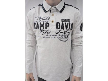 Camp David polo tričko s dlouhým rukávem