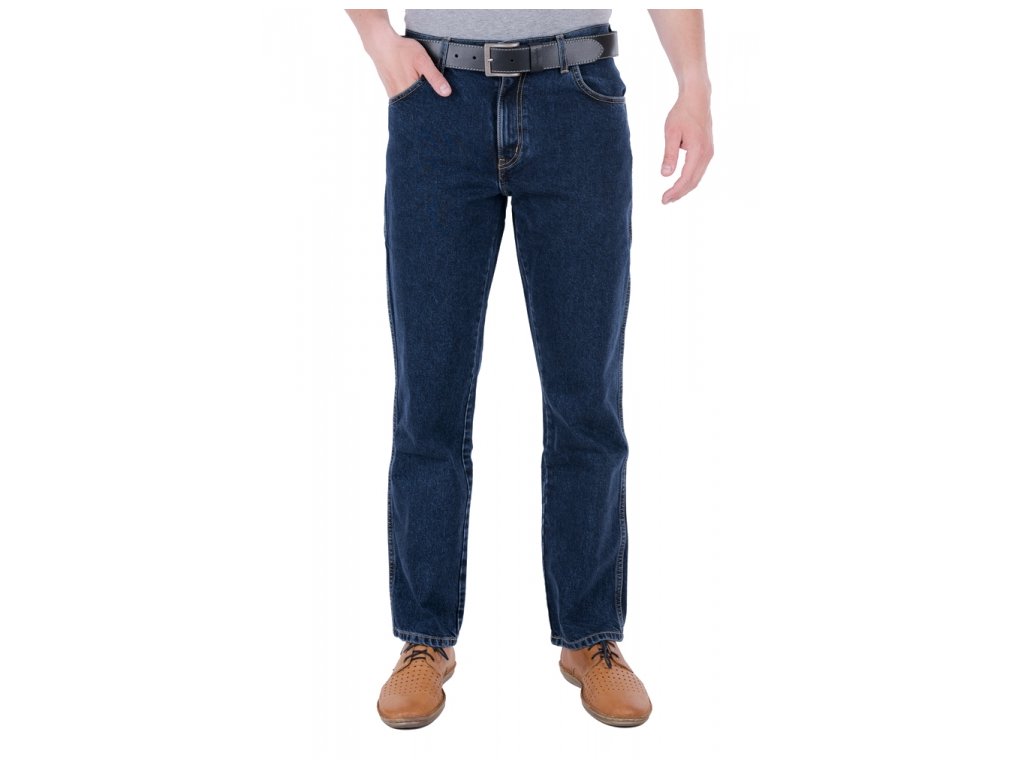 Pánské jeans WRANGLER W12104001 TEXAS BLUE BLACK velikost 40/34