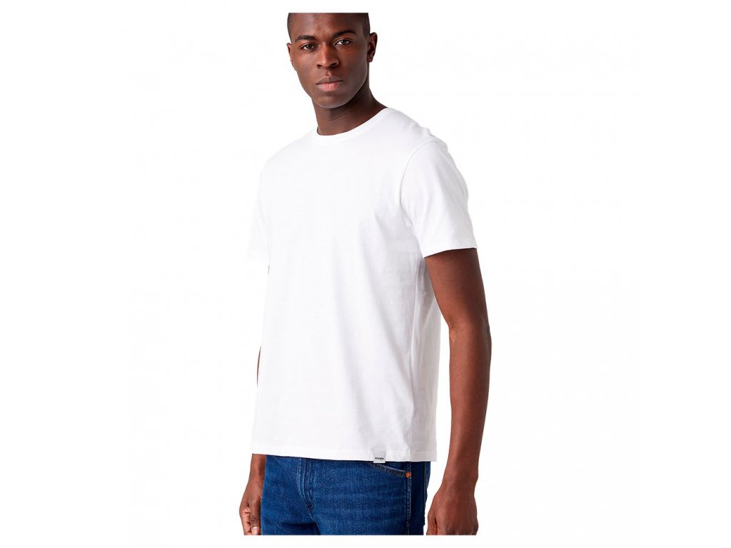 Dvoubalení pánských triček WRANGLER W7G9DH989 2 PACK TEE WHITE velikost XXXXL
