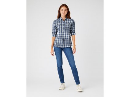 Dámské džíny WRANGLER W28KXR44P SKINNY GOOD LIFE velikost 34/32