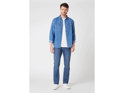 Pánské džíny WRANGLER W10GM614V REGULAR MID STONE velikost 44/32