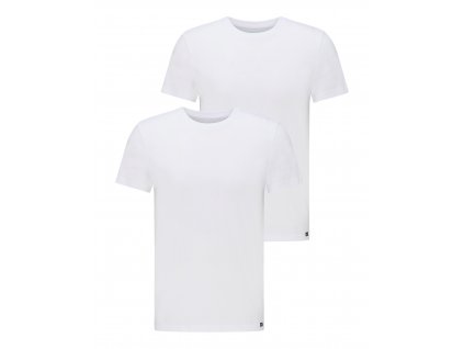 Pánské tričko LEE L680CM12 TWIN PACK CREW WHITE velikost XXXXL