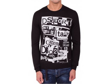 Dsquared2 MEN S74HA0955 black  Tričko zdarma při nákupu nad 3000,-!