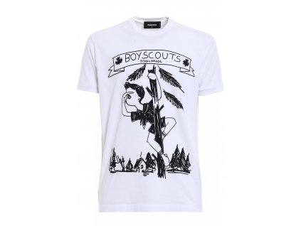 Dsquared2 MEN S74GD0377 white  Tričko zdarma při nákupu nad 3000,-!