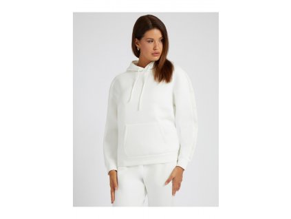 Mikina Guess Jeans WOMAN V2YQ18 K7UW2 white  Tričko zdarma při nákupu nad 3000,-!