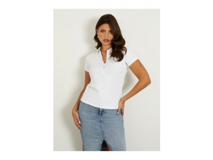 Tričko Guess Jeans WOMAN W4GP62 KBZV1 white  Tričko zdarma při nákupu nad 3000,-!