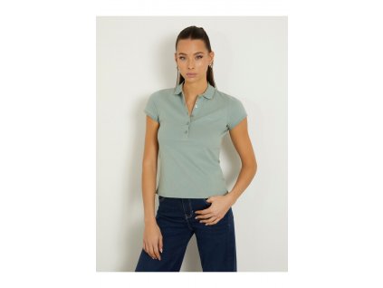 Tričko Guess Jeans WOMAN W4GP62 KBZV1 green  Tričko zdarma při nákupu nad 3000,-!