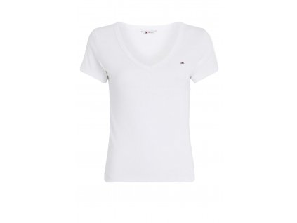 Tommy Jeans DW0DW17385 WOMAN white  Tričko zdarma při nákupu nad 3000,-!