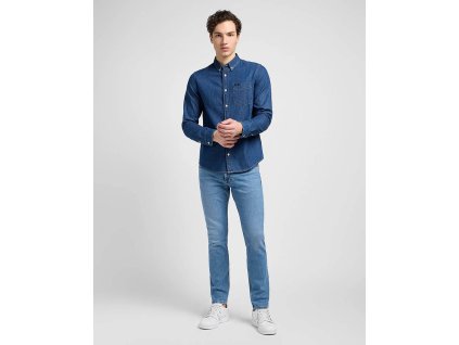Džínová košile LEE LEE BUTTON DOWN MID STONE 112330675