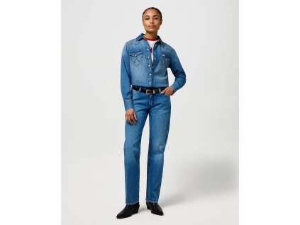 Džíny WRANGLER LOW RISE COWBOY JEAN LASSO LAGOON 112371112