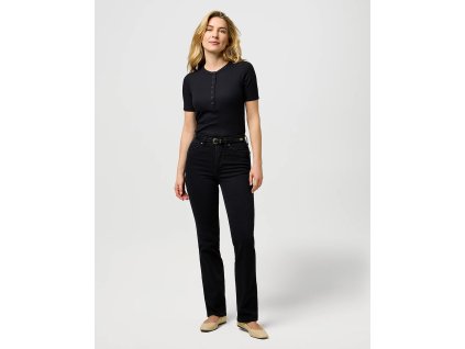 Džíny WRANGLER STRAIGHT NEBULA BLACK 112371749