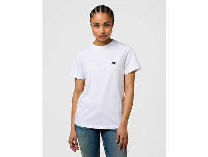 Triko WRANGLER SIGN OFF TEE WHITE 112373024