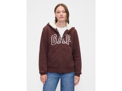 33805 gap damska zateplena mikina logo sherpa 804073 06 velikost xl