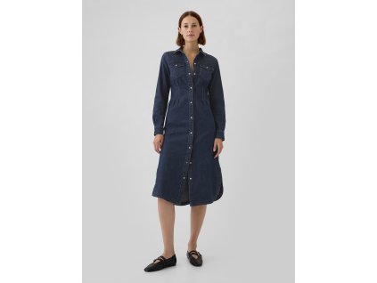 39403 gap damske dzinove midi saty western 516975 00 velikost s