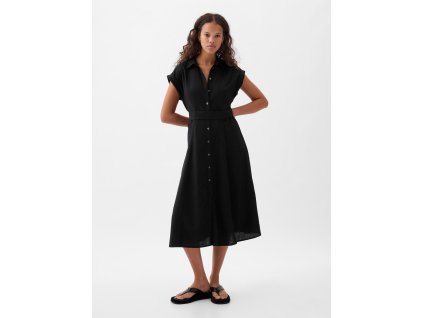 41641 gap damske lnene kosilove midi saty 857655 02 velikost xxs