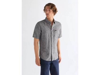 Pánská košile WRANGLER SS 1 PKT SHIRT DARK NAVY 112378044
