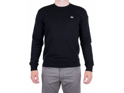 Pánská mikina LEE L81ITJ01 PLAIN CREW SWEATSHIRT – BLACK velikost XXL