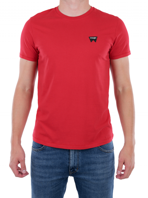 Pánské tričko WRANGLER W7C07D3UU REGULAR FIT SCARLET RED Velikost: 4XL