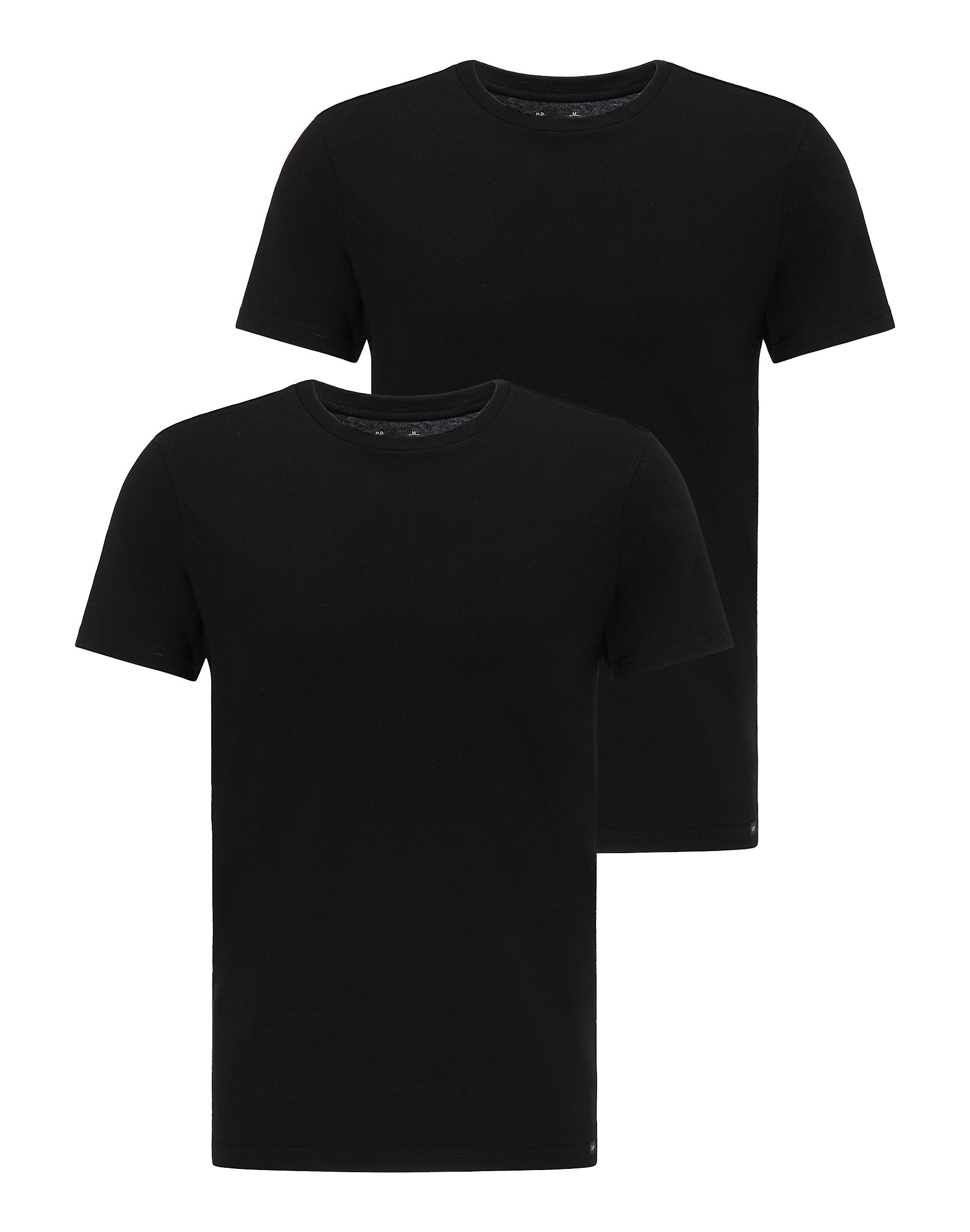 Pánské tričko LEE L680CM01 TWIN PACK CREW BLACK Velikost: L