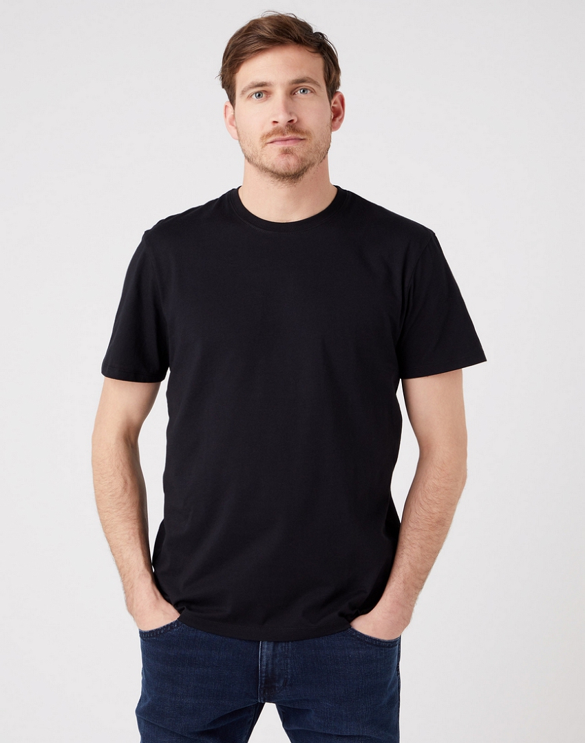 Dvoubalení pánských triček WRANGLER W7G9DH100 2 PACK TEE BLACK Velikost: XL