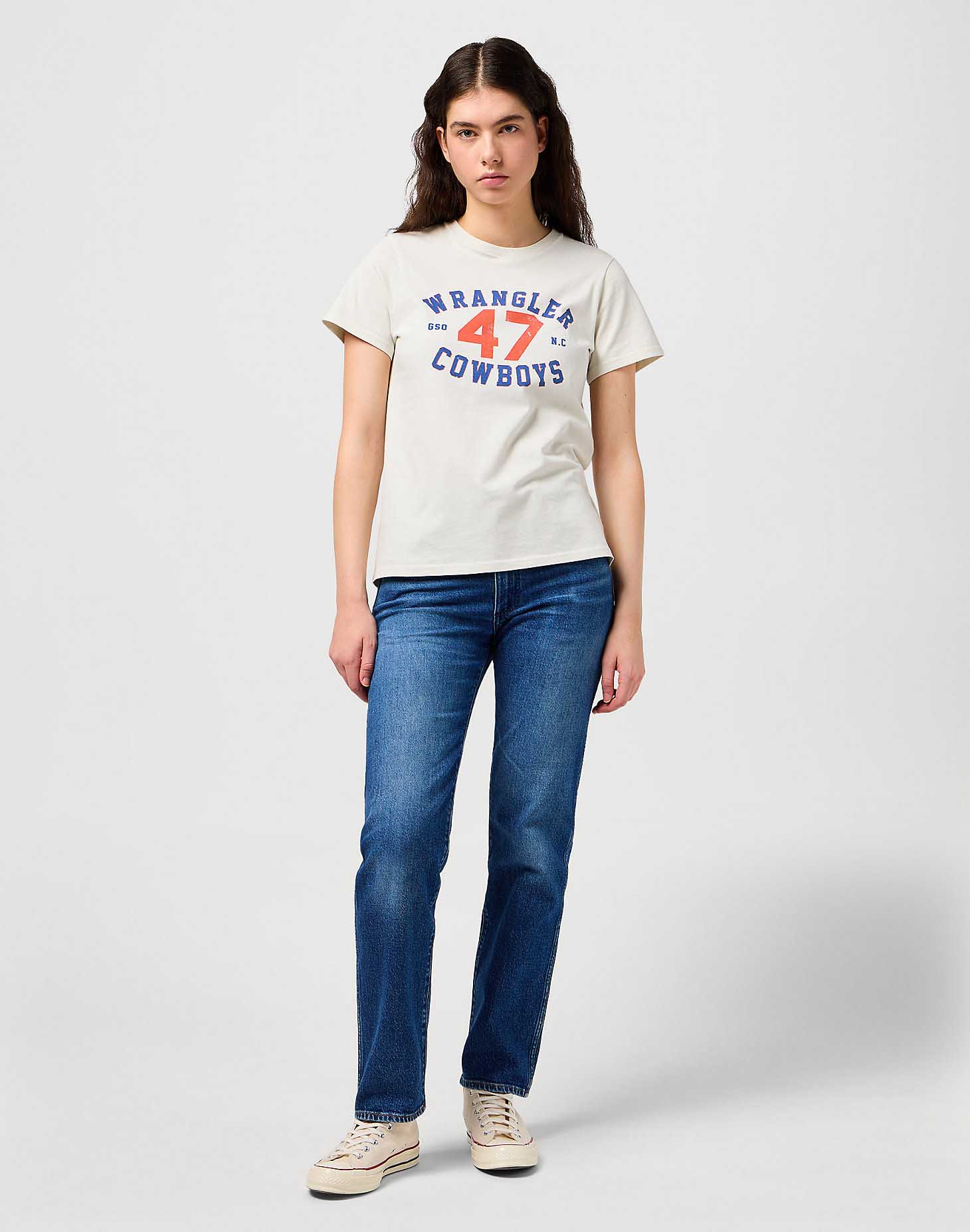 Dámské rifle WRANGLER SUNSET DARK WASH 112350730 Velikost: 33/32