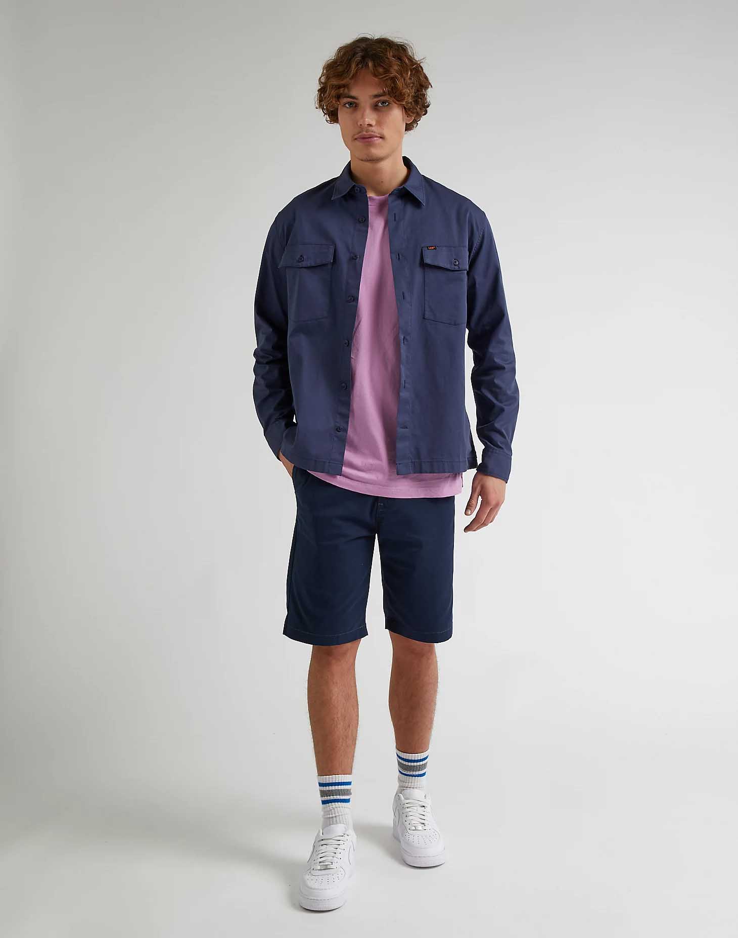 Levně Kraťasy LEE REGULAR CHINO SHORT DEEP NAVY L70TTY64